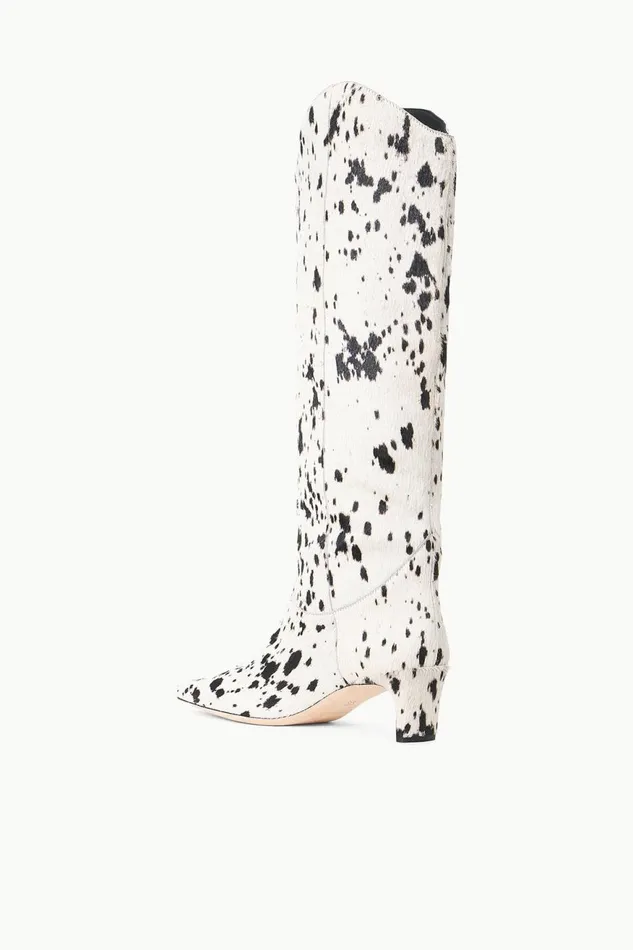 Women STAUD Boots WESTERN WALLY BOOT BLACK and WHITE HAIRCALF Women STAUD Boots WESTERN WALLY BOOT BLACK and WHITE HAIRCALF