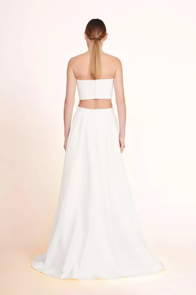 Women STAUD Bridal Dresses PRUNELLA SKIRT WHITE