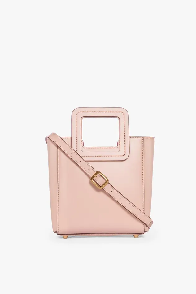 Women STAUD Crossbody MINI SHIRLEY LEATHER BAG BLUSH