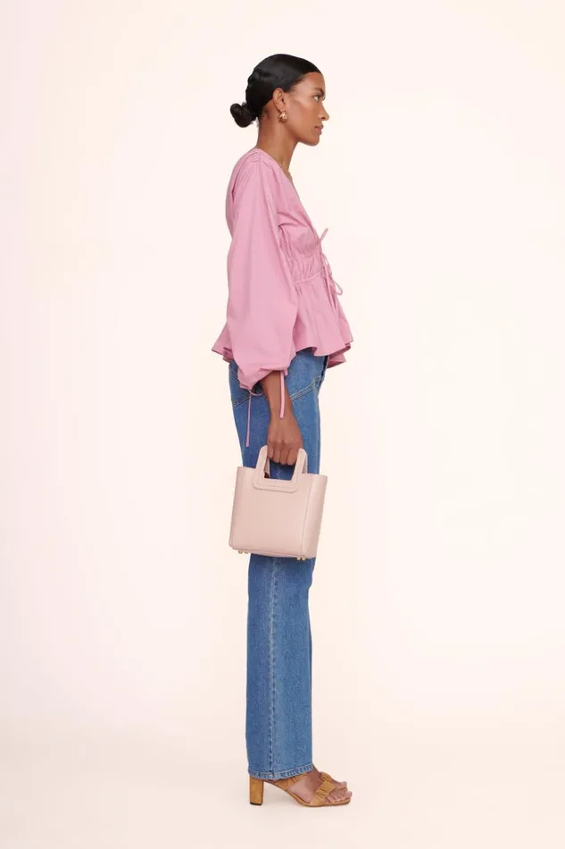 Women STAUD Crossbody MINI SHIRLEY LEATHER BAG BLUSH