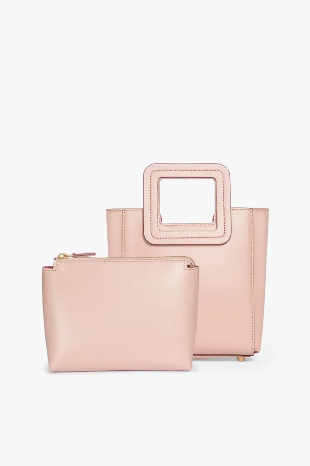 Women STAUD Crossbody MINI SHIRLEY LEATHER BAG BLUSH
