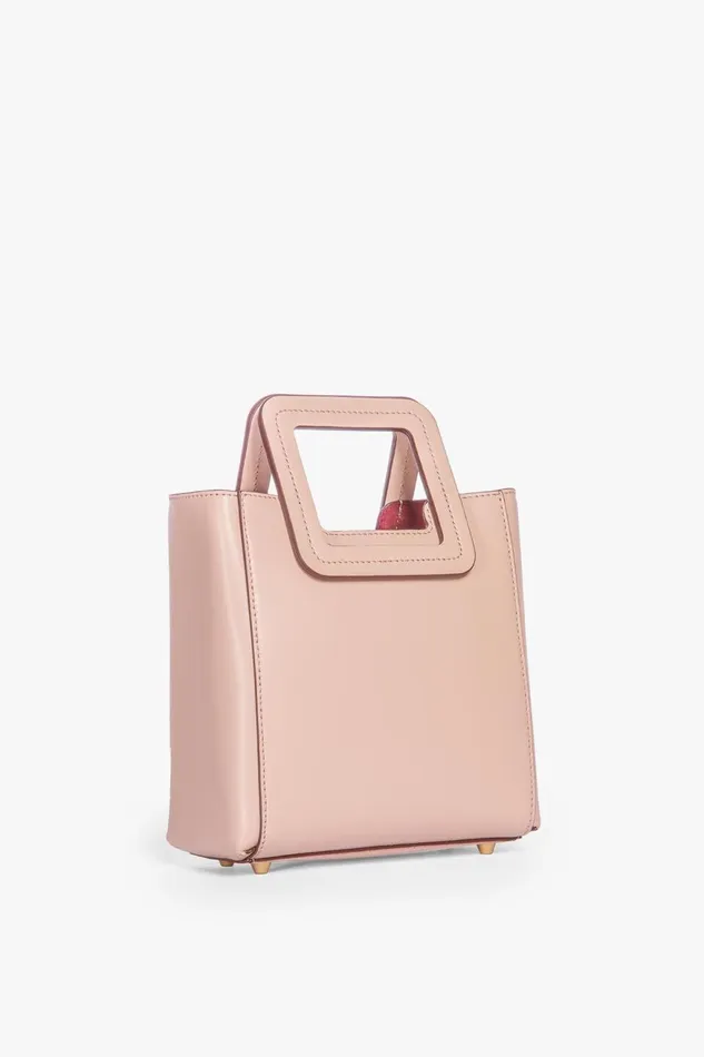 Women STAUD Crossbody MINI SHIRLEY LEATHER BAG BLUSH