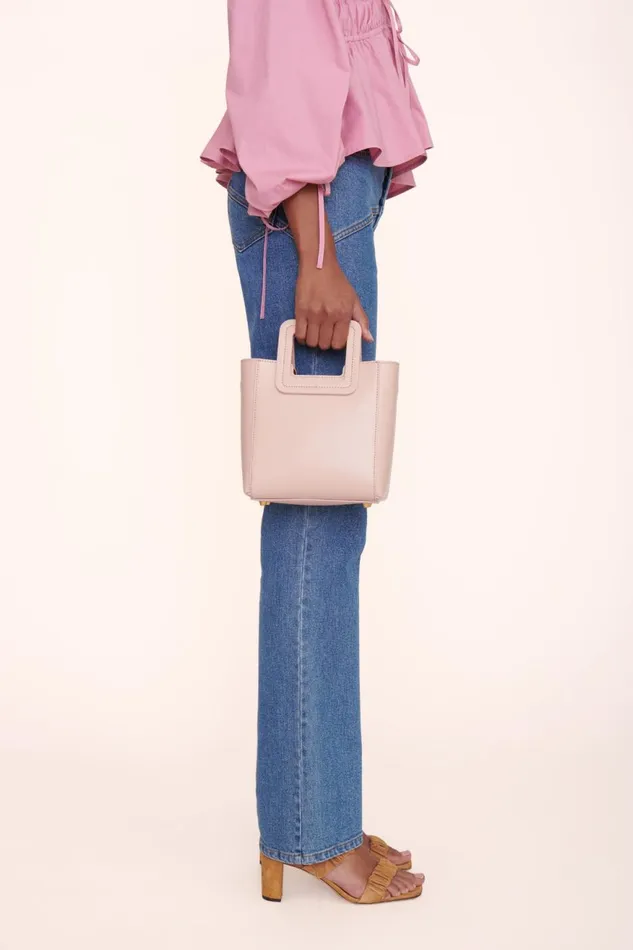 Women STAUD Crossbody MINI SHIRLEY LEATHER BAG BLUSH