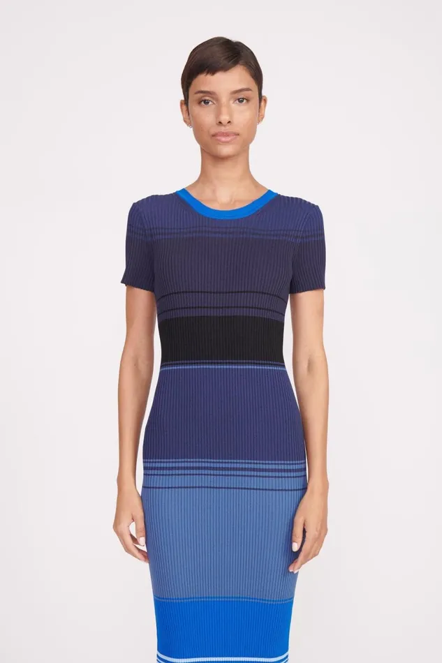 Women STAUD Dresses COLLEEN DRESS MIDNIGHT GLACIER Women STAUD Dresses COLLEEN DRESS MIDNIGHT GLACIER