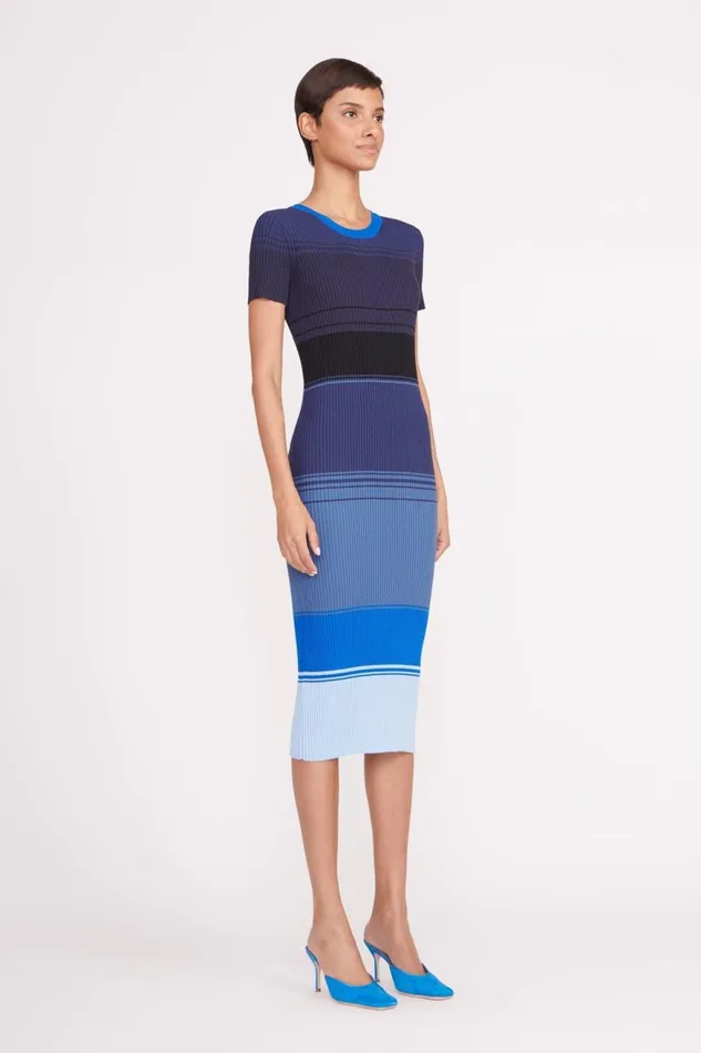 Women STAUD Dresses COLLEEN DRESS MIDNIGHT GLACIER Women STAUD Dresses COLLEEN DRESS MIDNIGHT GLACIER