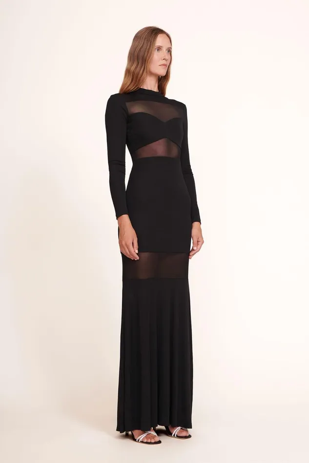 Women STAUD Dresses FALCON DRESS BLACK