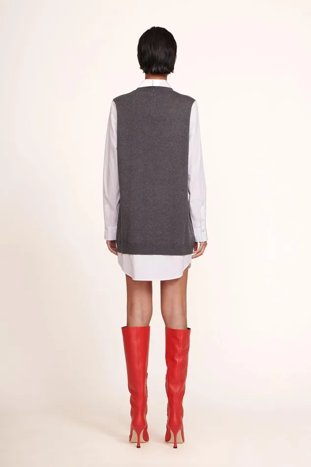 Women STAUD Dresses FERN DRESS GREY WHITE