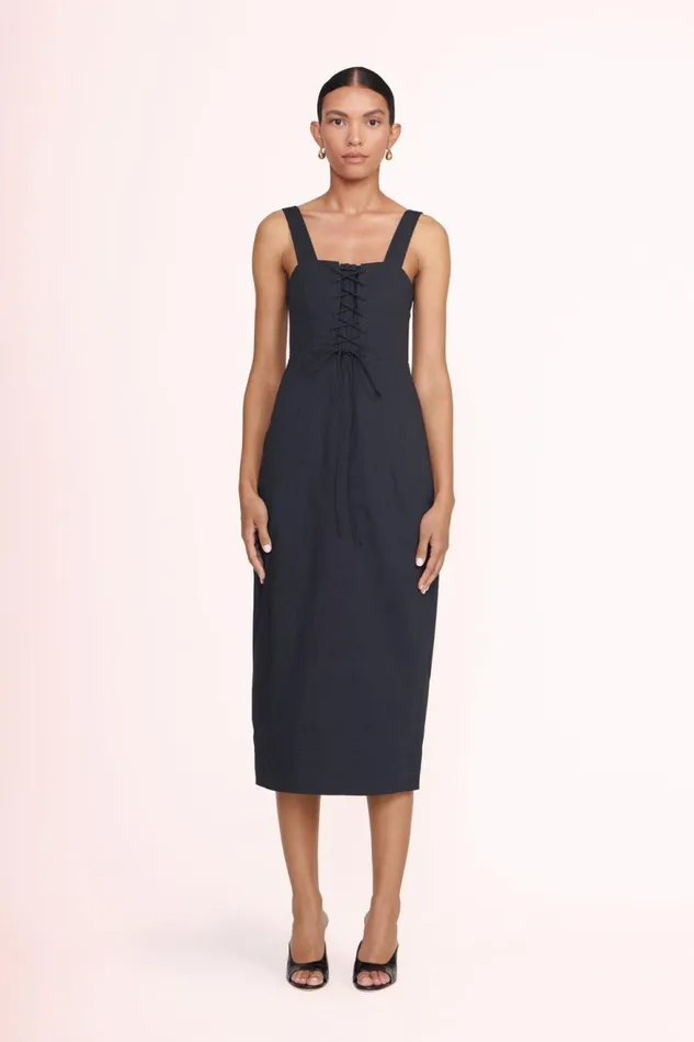 Women STAUD Dresses SUTTON DRESS BLACK