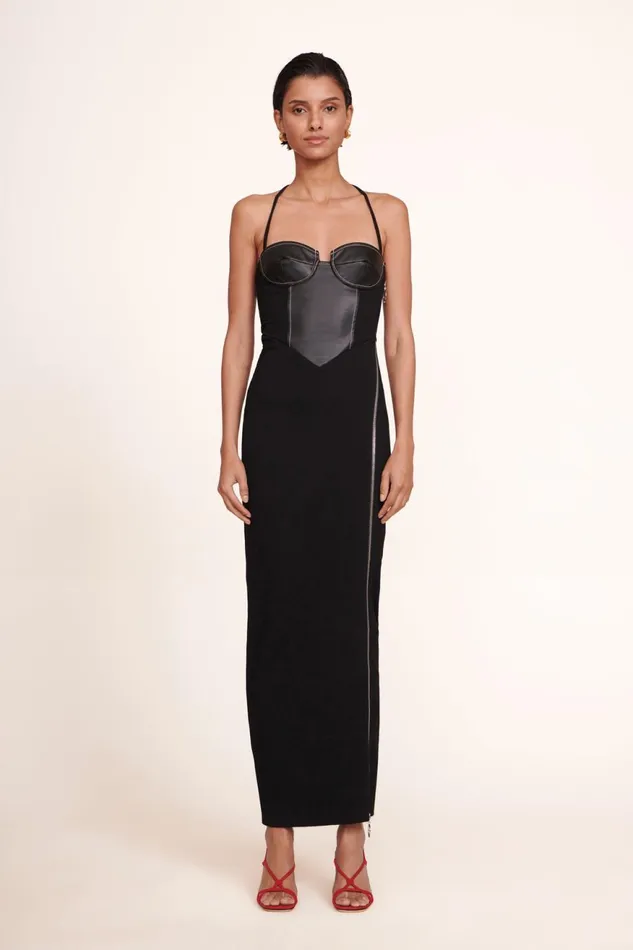 Women STAUD Knits HINDLEY DRESS BLACK
