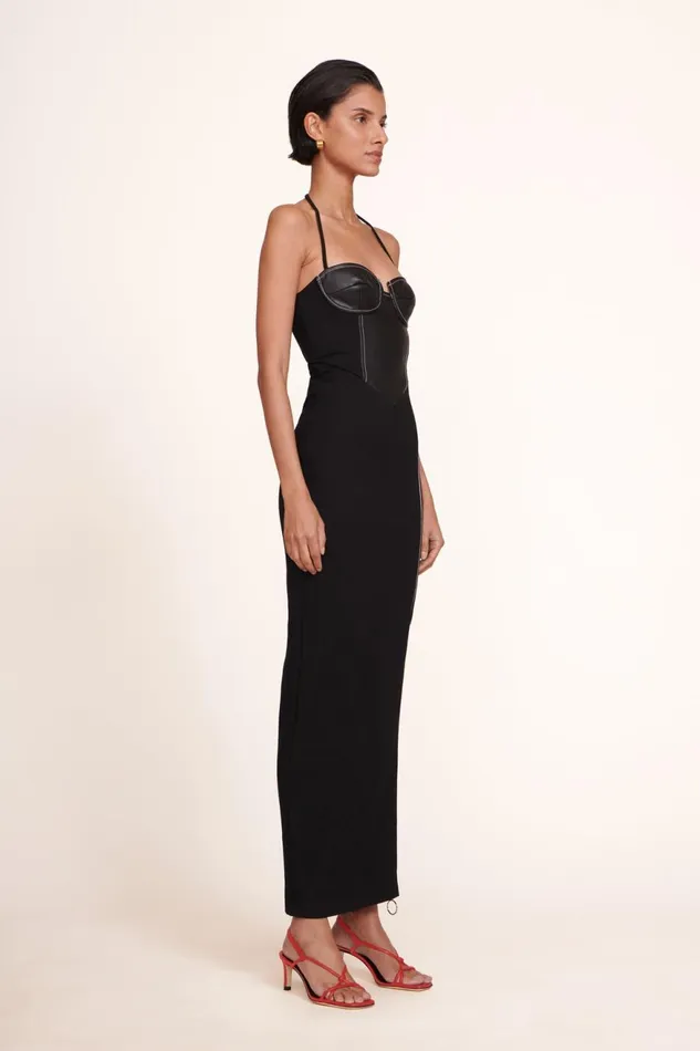 Women STAUD Knits HINDLEY DRESS BLACK