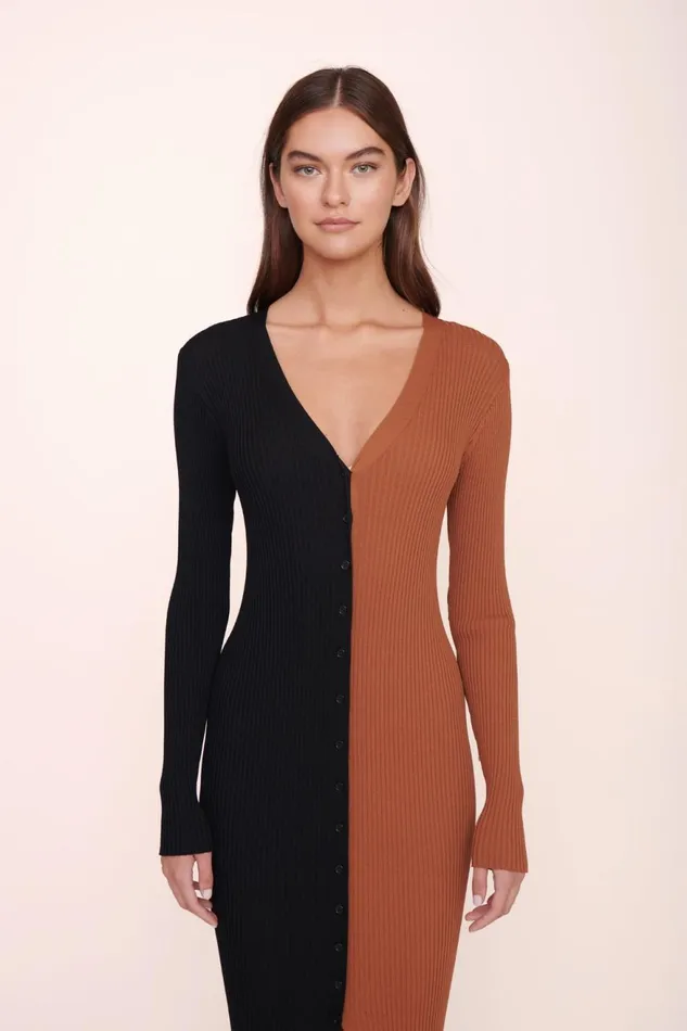 Women STAUD Knits SHOKO SWEATER TAN BLACK