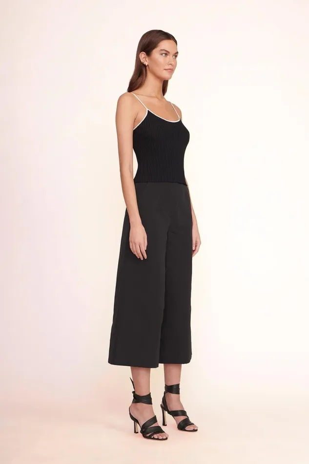 Women STAUD Knits SOLEIL TOP BLACK WHITE Women STAUD Knits SOLEIL TOP BLACK WHITE