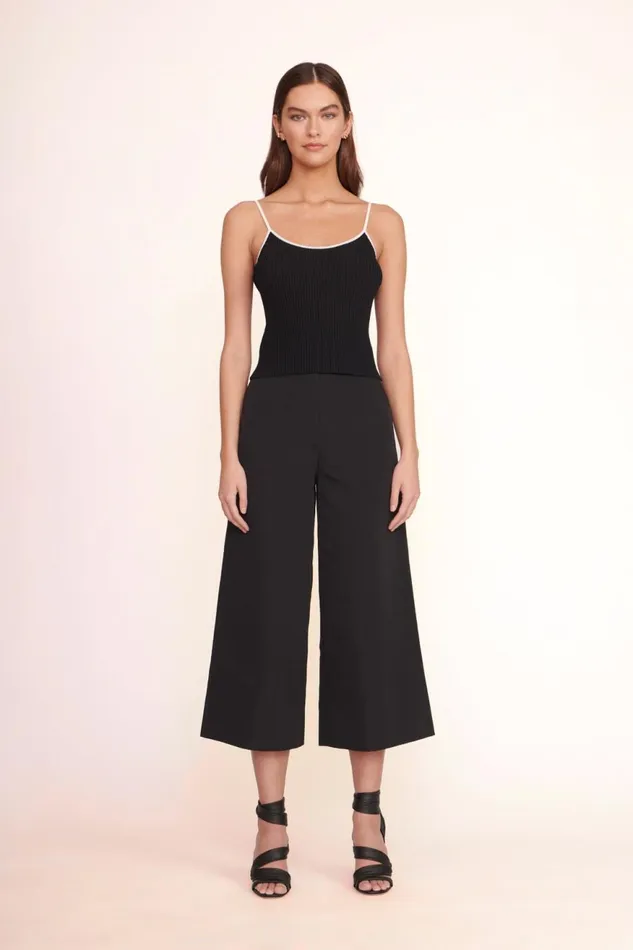 Women STAUD Knits SOLEIL TOP BLACK WHITE Women STAUD Knits SOLEIL TOP BLACK WHITE