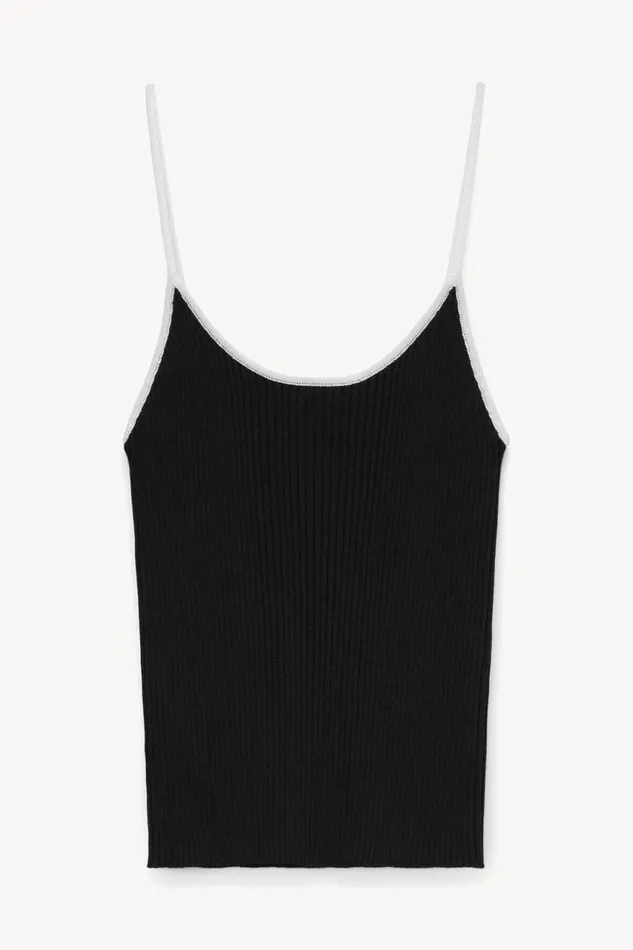 Women STAUD Knits SOLEIL TOP BLACK WHITE Women STAUD Knits SOLEIL TOP BLACK WHITE