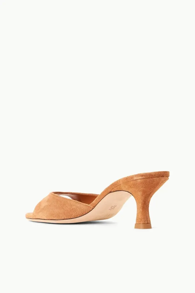 Women STAUD Mules and Flats BRIGITTE MULE TAN SUEDE