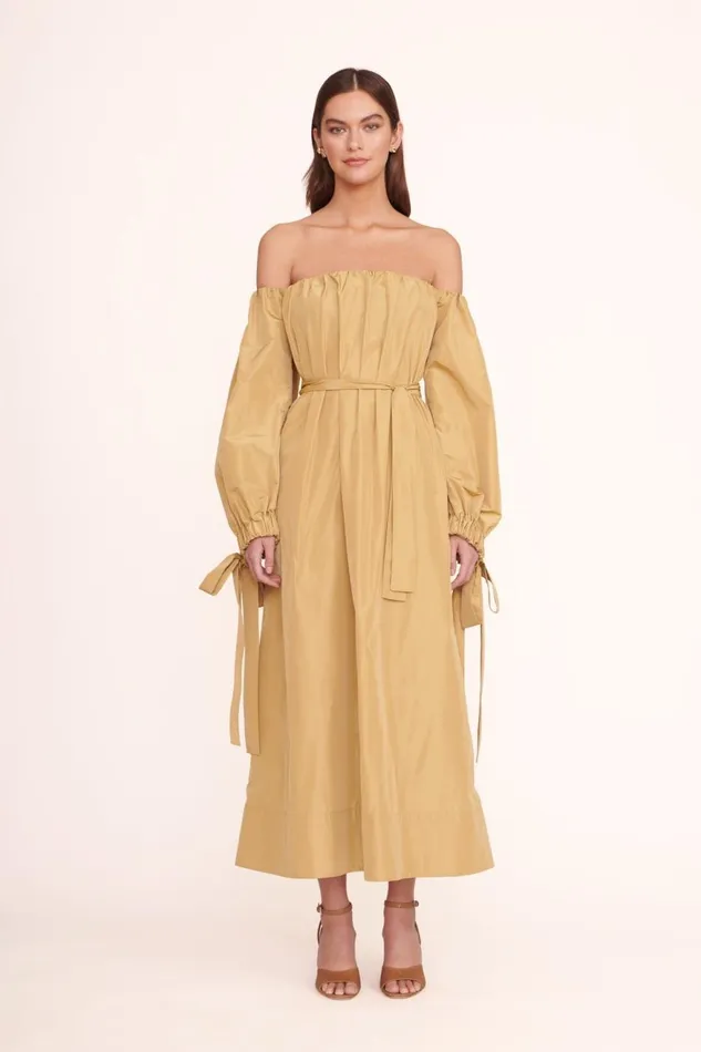 Women STAUD Occasion Dresses COLBY DRESS KHAKI