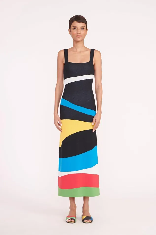 Women STAUD Occasion Dresses KATIE DRESS MARBLE WAVE