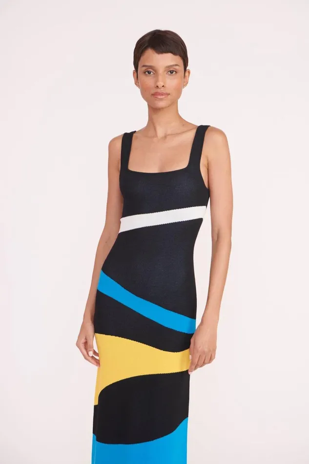 Women STAUD Occasion Dresses KATIE DRESS MARBLE WAVE Women STAUD Occasion Dresses KATIE DRESS MARBLE WAVE