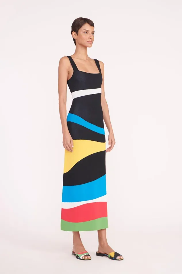 Women STAUD Occasion Dresses KATIE DRESS MARBLE WAVE Women STAUD Occasion Dresses KATIE DRESS MARBLE WAVE