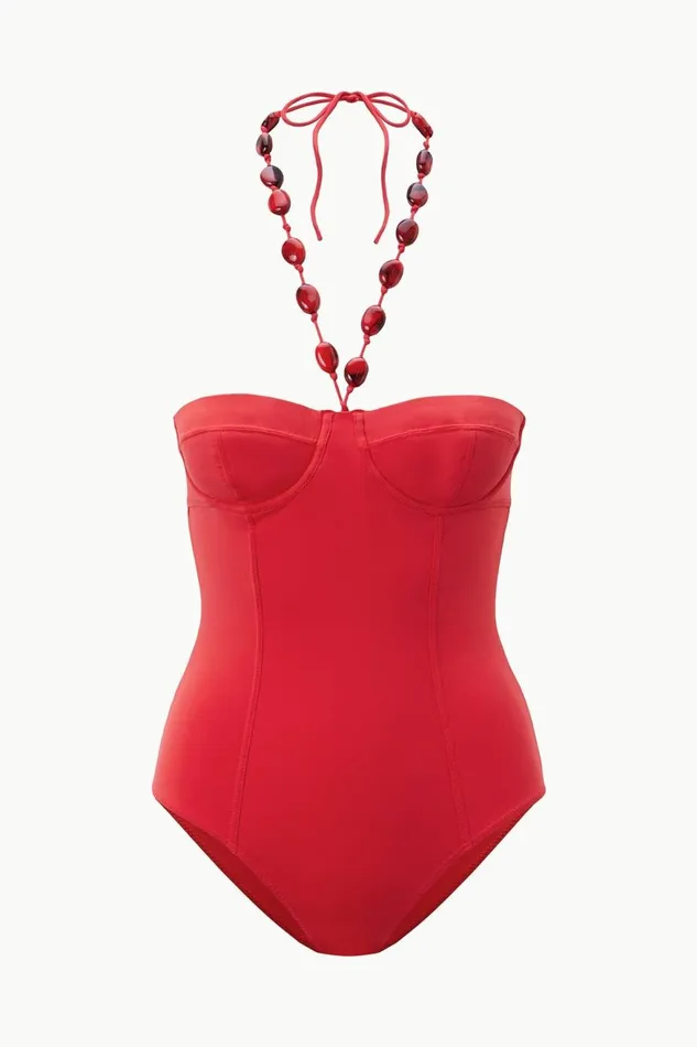 Women STAUD One Pieces HARPER BEADED ONE PIECE RUBY Women STAUD One Pieces HARPER BEADED ONE PIECE RUBY