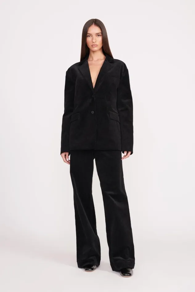 Women STAUD Outerwear and Jackets TREK OVERSIZED BLAZER BLACK