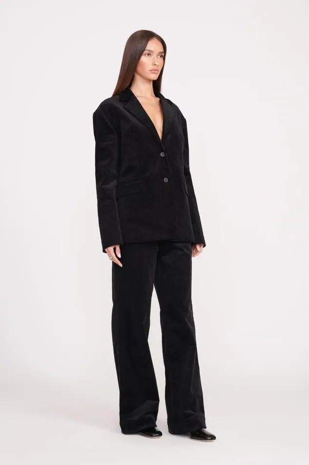 Women STAUD Outerwear and Jackets TREK OVERSIZED BLAZER BLACK