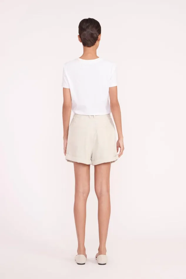Women STAUD Pants and Shorts LUISA SHORT OAT MILK