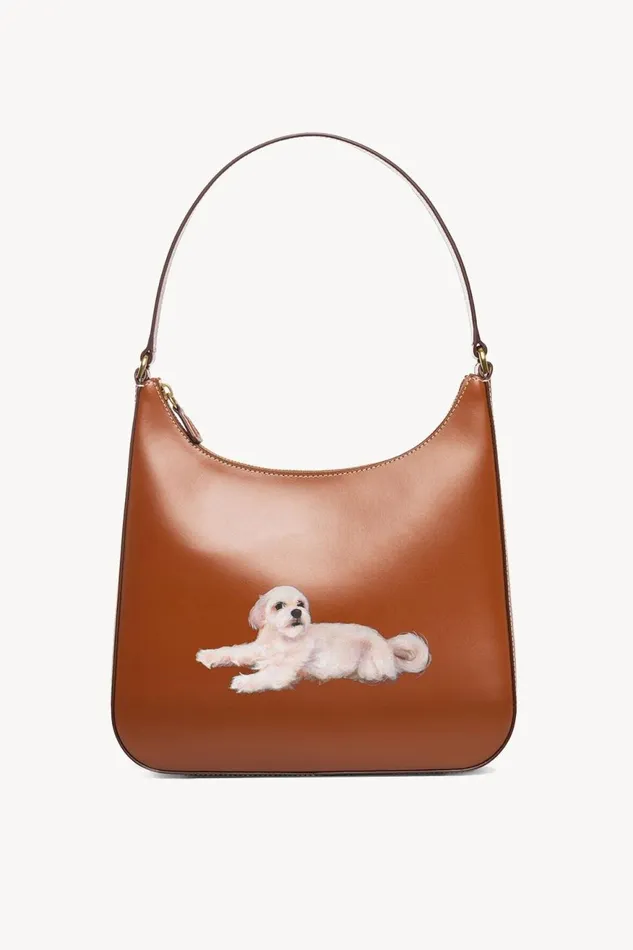 Women STAUD Pet Handbags CUSTOM ALEC BAG TAN