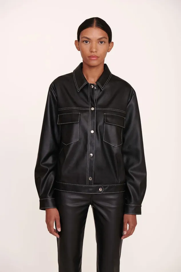 Women STAUD Pet Ready To Wear CUSTOM RYAN JACKET BLACK
