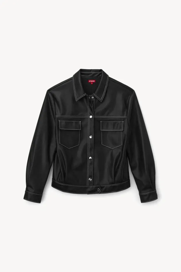 Women STAUD Pet Ready To Wear CUSTOM RYAN JACKET BLACK