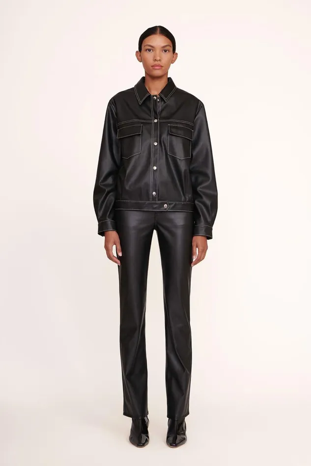 Women STAUD Pet Ready To Wear CUSTOM RYAN JACKET BLACK