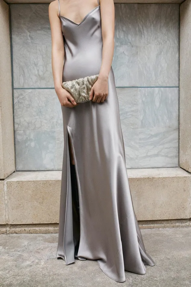 Women STAUD Shoulder BEADED BEAN BAG SILVER Women STAUD Shoulder BEADED BEAN BAG SILVER