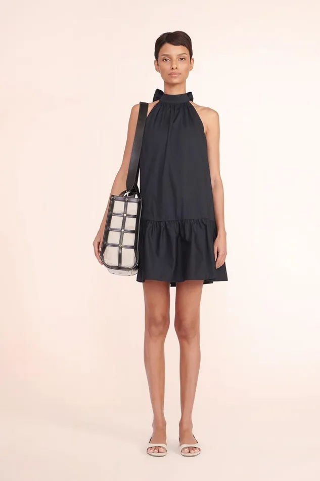 Women STAUD Shoulder EMMA TOTE BLACK NATURAL Women STAUD Shoulder EMMA TOTE BLACK NATURAL