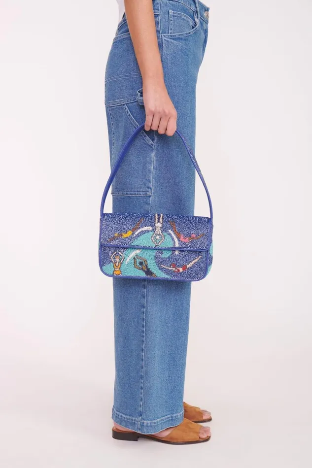 Women STAUD Shoulder TOMMY BEADED BAG SWIMMERS