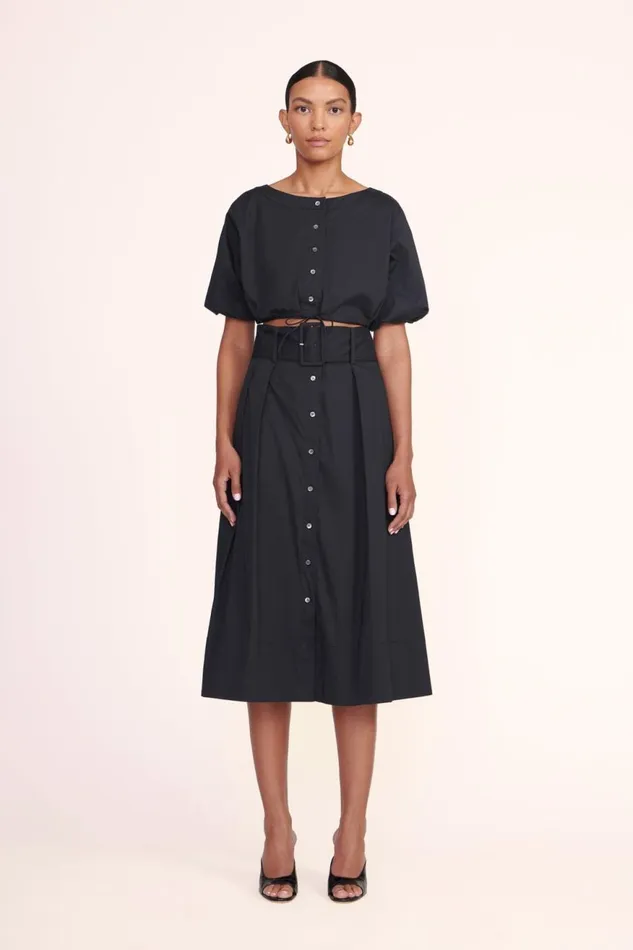 Women STAUD Skirts KINGSLEY SKIRT BLACK