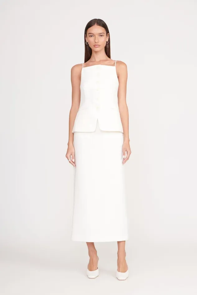 Women STAUD Skirts SMITH SKIRT ECRU Women STAUD Skirts SMITH SKIRT ECRU