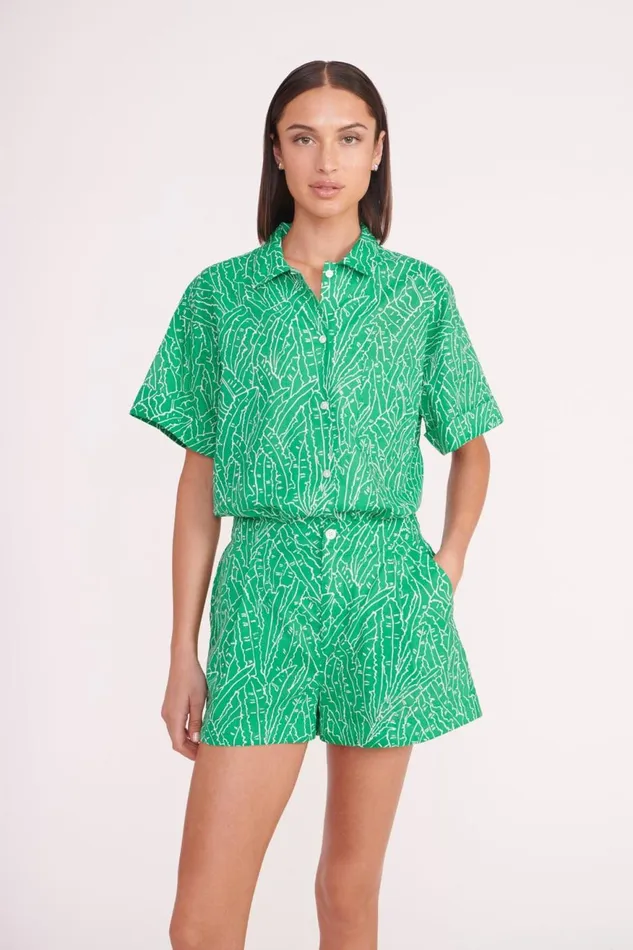 Women STAUD Swim ZOEY SHORT GREEN PALM Women STAUD Swim ZOEY SHORT GREEN PALM