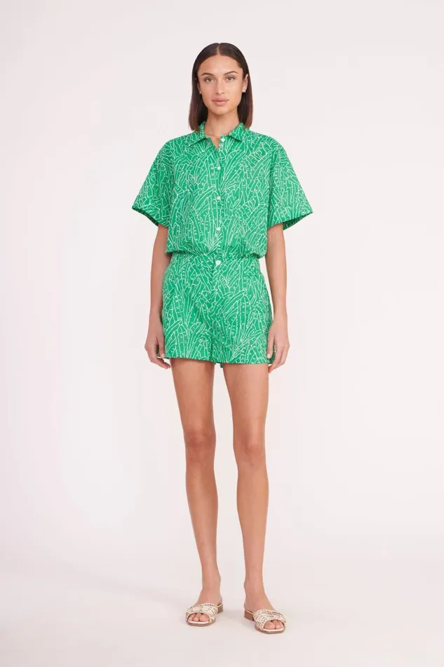 Women STAUD Swim ZOEY SHORT GREEN PALM Women STAUD Swim ZOEY SHORT GREEN PALM