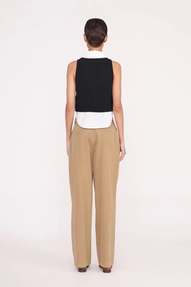 Women STAUD Tops GARRET TOP BLACK WHITE Women STAUD Tops GARRET TOP BLACK WHITE