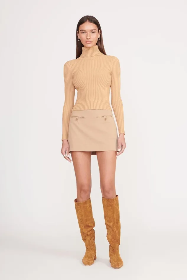 Women STAUD Tops JACE TOP CAMEL Women STAUD Tops JACE TOP CAMEL