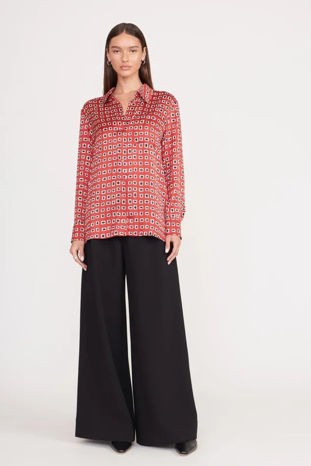 Women STAUD Tops MARTHA TUNIC RUBY GEOSCAPE Women STAUD Tops MARTHA TUNIC RUBY GEOSCAPE