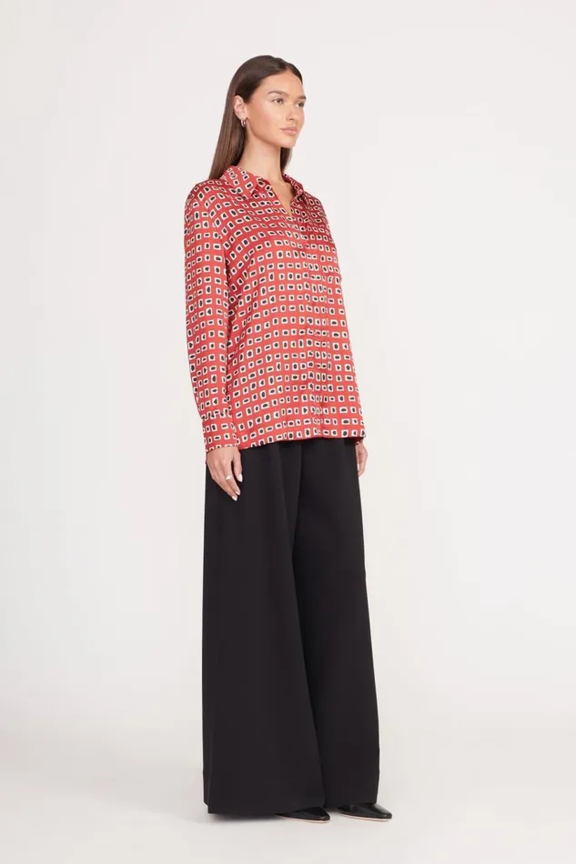 Women STAUD Tops MARTHA TUNIC RUBY GEOSCAPE Women STAUD Tops MARTHA TUNIC RUBY GEOSCAPE