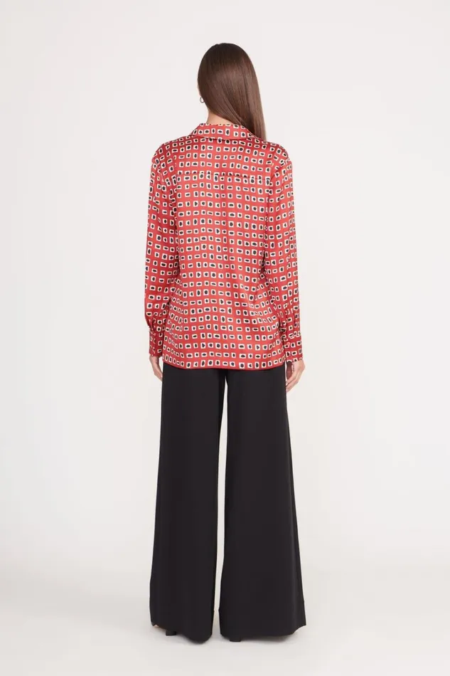 Women STAUD Tops MARTHA TUNIC RUBY GEOSCAPE Women STAUD Tops MARTHA TUNIC RUBY GEOSCAPE