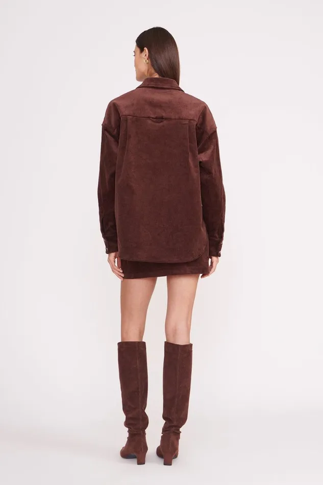 Women STAUD Tops MATTHEW SHIRT MAHOGANY Women STAUD Tops MATTHEW SHIRT MAHOGANY