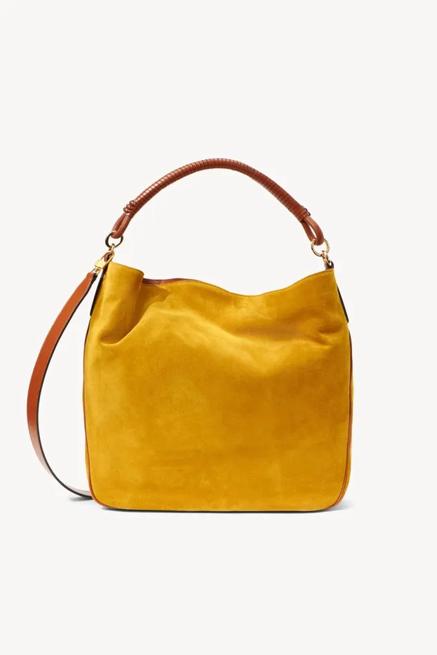 Women STAUD Totes PERRY BAG OCHER TAN SUEDE