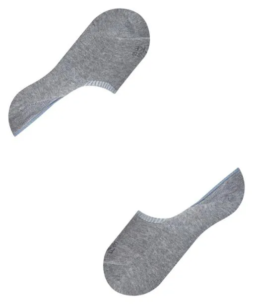 Women Step High Cut Women No Show Socks Light Greymel FALKE No Show Socks