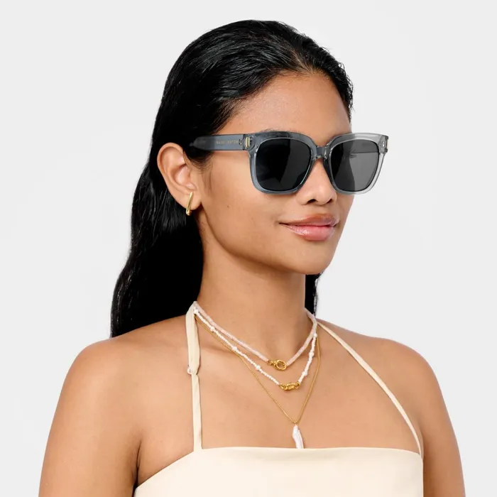Women Sunglasses and Cases Katie Loxton Roma Transparent Blue Sunglasses