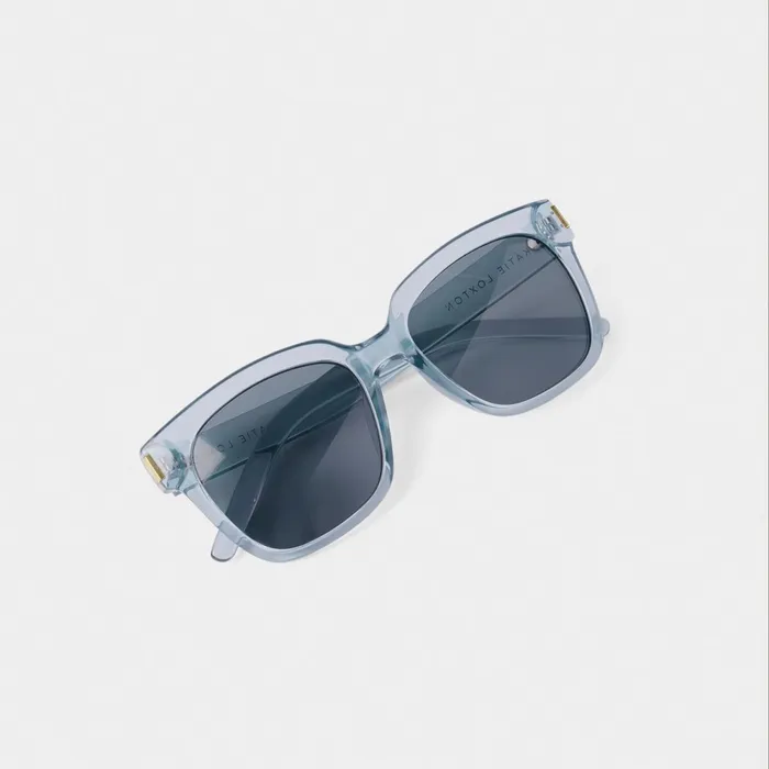 Women Sunglasses and Cases Katie Loxton Roma Transparent Blue Sunglasses