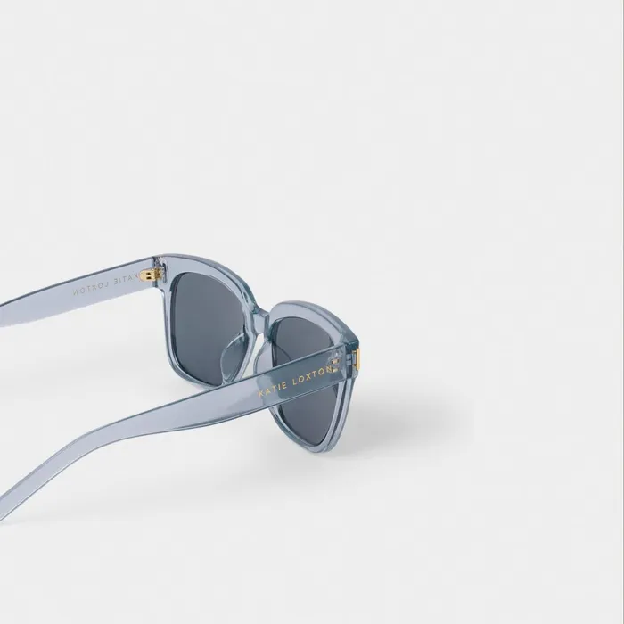 Women Sunglasses and Cases Katie Loxton Roma Transparent Blue Sunglasses