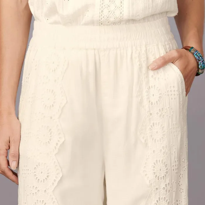 Women Suvi Eyelet Pants Petite Brandy Sundance Catalog Pants and Shorts Women Suvi Eyelet Pants Petite Brandy Sundance Catalog Pants and Shorts